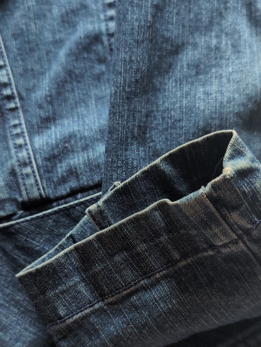 Y2K Vintage Talbots Blue Stretch Denim Princess Seam Jean Jacket 6 Petite - Picture 5 of 13